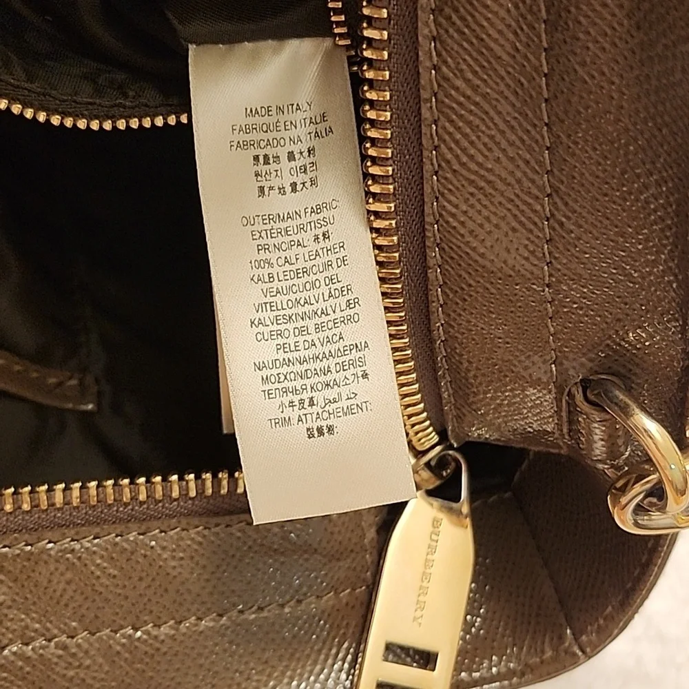Burberry Patent Leather Somerford Tote Sachel Shoulder Bag  Officesiren - Picture 14 of 16